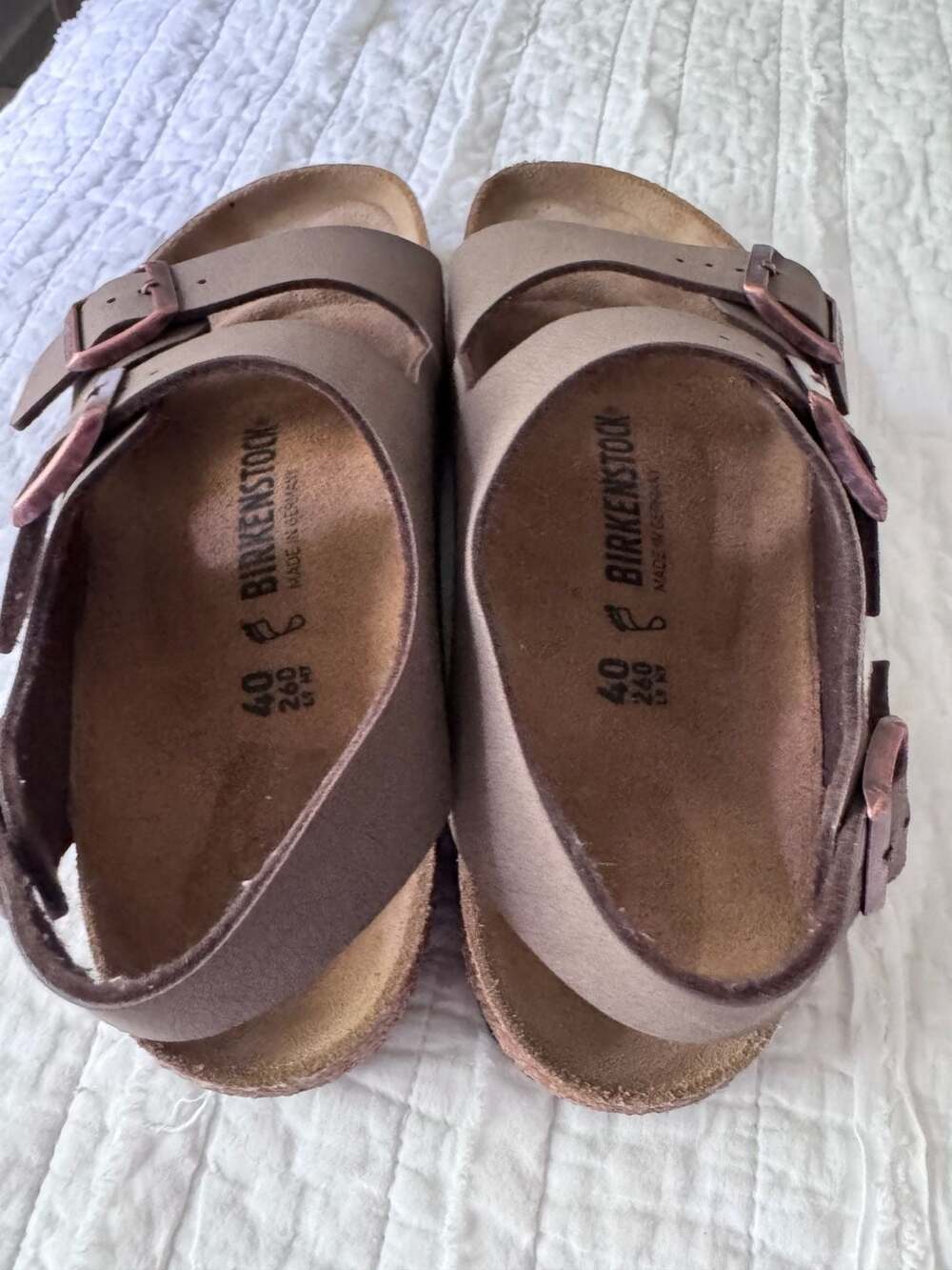 Birkenstock Milano Sandals Brown Size 40 - Picture 2 of 5